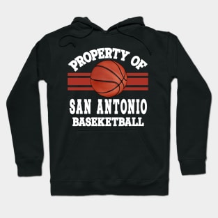 Proud Name San Antonio Graphic Property Vintage Basketball Hoodie